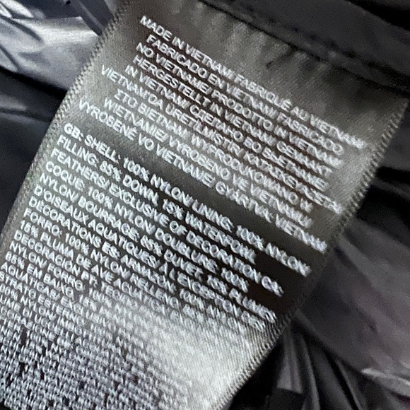 THE NORTH FACE Womens Nuptse Short Jacket Fuchsia Pink Black - Picture 13 of 16